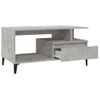 Mesa De Centro Madera Contrachapada Gris Hormigón 90x49x45 Cm Vidaxl