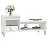 Mesa De Centro Madera Contrachapada Blanco 100x50x45 Cm Vidaxl