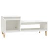 Mesa De Centro Madera Contrachapada Blanco 100x50x45 Cm Vidaxl