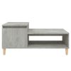 Mesa De Centro Madera Contrachapada Gris Hormigón 100x50x45 Cm Vidaxl