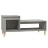 Mesa De Centro Madera Contrachapada Gris Hormigón 100x50x45 Cm Vidaxl