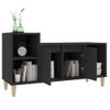 Mueble Para Tv Madera Contrachapada Negro 100x35x55 Cm Vidaxl