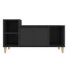 Mueble Para Tv Madera Contrachapada Negro 100x35x55 Cm Vidaxl