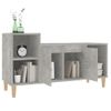 Mueble Para Tv Madera Contrachapada Gris Hormigón 100x35x55 Cm Vidaxl