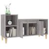 Mueble De Tv Madera Contrachapada Gris Sonoma 100x35x55 Cm Vidaxl