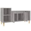 Mueble De Tv Madera Contrachapada Gris Sonoma 100x35x55 Cm Vidaxl