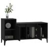 Mueble Para Tv Madera Contrachapada Negro 100x35x55 Cm Vidaxl