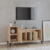 Mueble Para Tv Madera Contrachapada Roble Sonoma 100x35x55 Cm Vidaxl