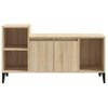 Mueble Para Tv Madera Contrachapada Roble Sonoma 100x35x55 Cm Vidaxl