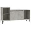 Mueble Para Tv Madera Contrachapada Gris Hormigón 100x35x55 Cm Vidaxl