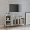 Mueble Para Tv Madera Contrachapada Gris Hormigón 100x35x55 Cm Vidaxl