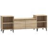 Mueble Para Tv Madera Contrachapada Roble Sonoma 160x35x55 Cm Vidaxl