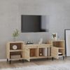 Mueble Para Tv Madera Contrachapada Roble Sonoma 160x35x55 Cm Vidaxl