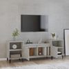 Mueble Para Tv Madera Contrachapada Gris Hormigón 160x35x55 Cm Vidaxl