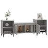 Mueble Para Tv Madera Contrachapada Gris Hormigón 160x35x55 Cm Vidaxl