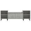 Mueble Para Tv Madera Contrachapada Gris Hormigón 160x35x55 Cm Vidaxl