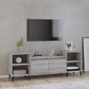 Mueble Para Tv Madera Contrachapada Gris Sonoma 160x35x55 Cm Vidaxl