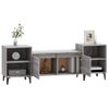 Mueble Para Tv Madera Contrachapada Gris Sonoma 160x35x55 Cm Vidaxl