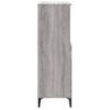 Aparador Alto De Madera Contrachapada Gris Sonoma 60x36x110 Cm Vidaxl