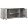 Mueble Para Tv Contrachapada Gris Hormigón 100x35x40 Cm Vidaxl