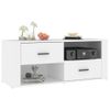 Mueble Para Tv Madera Contrachapada Blanco 100x35x40 Cm Vidaxl