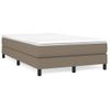 Estructura De Cama De Tela Gris Taupe 120x200 Cm Vidaxl