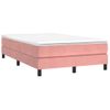 Estructura De Cama De Terciopelo Rosa 120x200 Cm Vidaxl