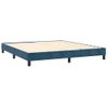 Estructura De Cama De Terciopelo Azul 160x200 Cm Vidaxl