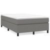 Estructura De Cama De Tela Gris Oscuro 120x200 Cm Vidaxl