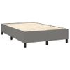 Estructura De Cama De Tela Gris Oscuro 120x200 Cm Vidaxl