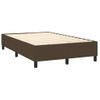 Estructura De Cama De Tela Marrón Oscuro 120x200 Cm Vidaxl