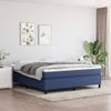 Estructura De Cama Tela Azul 180x200 Cm Vidaxl