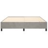 Estructura De Cama De Terciopelo Gris Claro 160x200 Cm Vidaxl