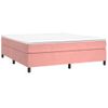 Estructura De Cama De Terciopelo Rosa 200x200 Cm Vidaxl