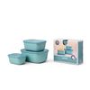 Set De 3 Botes De Cocina Cirqula Rectangular 750 / 1500 / 3000 Ml.