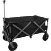 Carro De Playa Niceey - Carrito Plegable Con Ruedas Todo Terreno - Carro Portátil Hasta 80kg (94l) - Negro