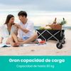 Carro De Playa Niceey - Carrito Plegable Con Ruedas Todo Terreno - Carro Portátil Hasta 80kg (94l) - Negro