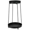 Soporte Para Macetas 2 Piezas Metal Negro H&s Collection