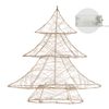 Árbol De Navidad 30 Cm Con 20 Luces Led Blanco Cálido Ecd Germany