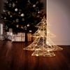 Árbol De Navidad 30 Cm Con 20 Luces Led Blanco Cálido Ecd Germany