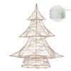 Árbol De Navidad 40 Cm Con 30 Luces Led Blanco Cálido Ecd Germany