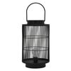 Farol Led Ø18xh42 Cm, Negro, Metal, Diseño Enrejado Ecd Germany