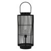 Farol Led Ø18xh52 Cm, Negro, Metal, Diseño Enrejado Ecd Germany