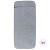 Toallas De Playa 4 Uds Tela Gris 400 G/m² 60x135 Cm Vidaxl