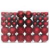 Bolas De Navidad 100 Unidades Rojo Tinto 3 / 4 / 6 Cm Vidaxl