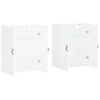 Armarios De Pared 2 Unidades Blanco 69,5x34x90 Cm Vidaxl