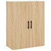 Aparador Alto Madera Contrachapada Color Roble 69,5x34x180 Cm Vidaxl