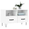 Mueble Para Tv Madera Contrachapada Blanco 80x36x50 Cm Vidaxl