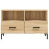 Mueble Para Tv Madera Contrachapada Roble Ahumado 80x36x50 Cm Vidaxl