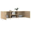 Mueble Para Tv Madera De Ingeniería Roble Sonoma 150x30x50 Cm Vidaxl